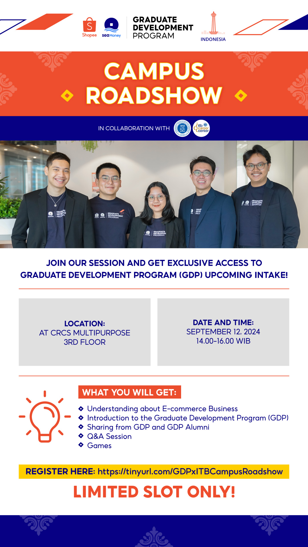 ITB Career Center - CAMPUS ROADSHOW - GRADUATE DEVELOPMENT PROGRAM by ...